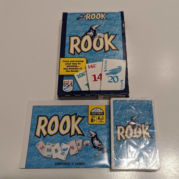 Rook Card Game, Parker Brothers w/ Sealed Deck & Instruction Manual - Picture 7 of 7